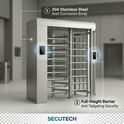 Kopen 304 Roestvrij Staal Volledige Hoogte Draaideur Poort Buiten Anti-Corrosie Voetgangersbarrière online manufacture