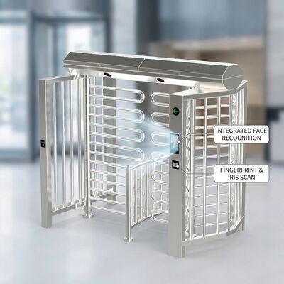 Comprar Torniquete giratorio de altura completa con reconocimiento biométrico para control de acceso seguro online manufacture