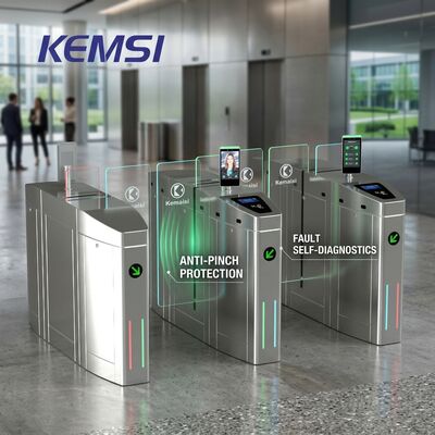 Acheter Porte coulissante tourniquet contrôle d'accès barrière porte contrôle de débit des personnes SUS304 acier inoxydable 0,5 seconde online manufacture