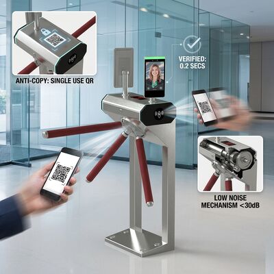 Comprar Sistema de Controle de Acesso com Reconhecimento de Código QR Tripé Catraca Rápida online manufacture