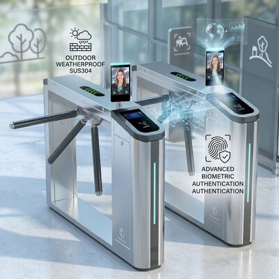 buy Park Access Control Tripod Turnstile Outdoor Weatherproof Pedestrian Barrier Gate online manufacture