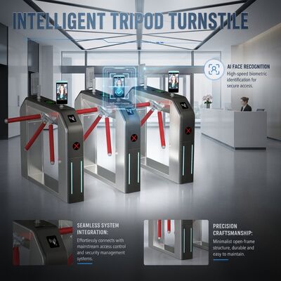 Besorgen Besuchermanagementsystem Tripod-Drehkreuz Zugangskontrolltor für Bürogebäude online manufacture